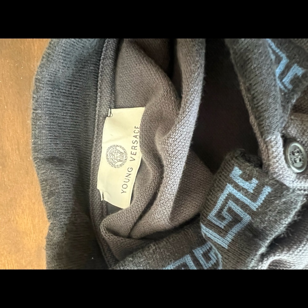 Versace Grey Polo M - Picture 5 of 6